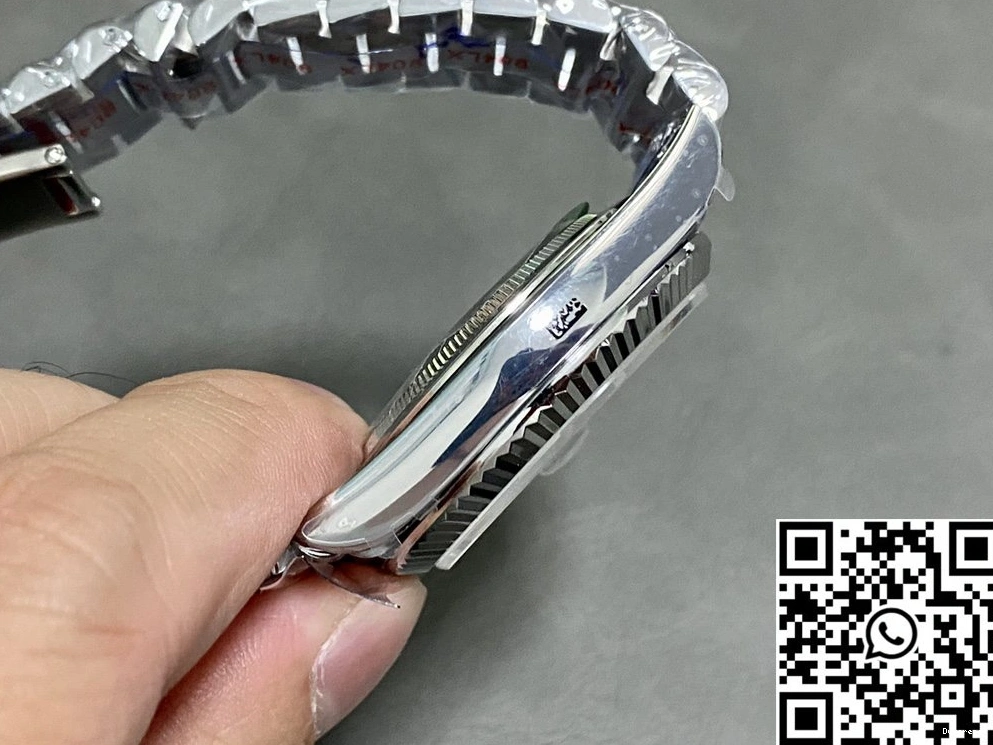 Factory Tungsten QF v5 Day M228239-0004 Date Dial Black Steel Rolex 0315